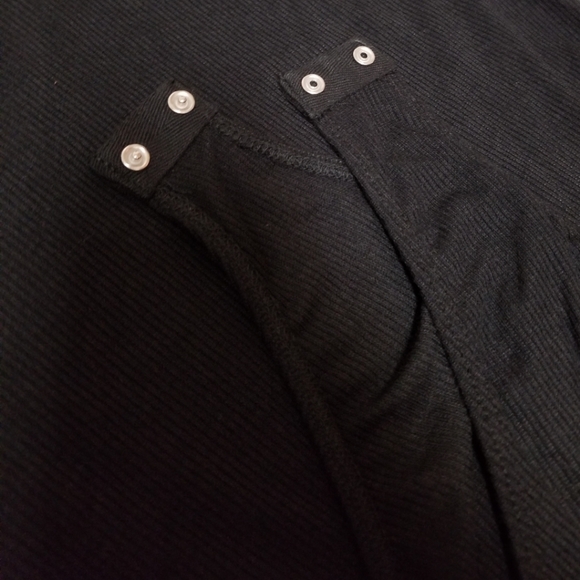 ๐๏ธโฌ๏ธ๐HOST PICK๐ Good Luck Gem Black Mesh Dot Sleeve Bodysuit - Picture 7 of 8